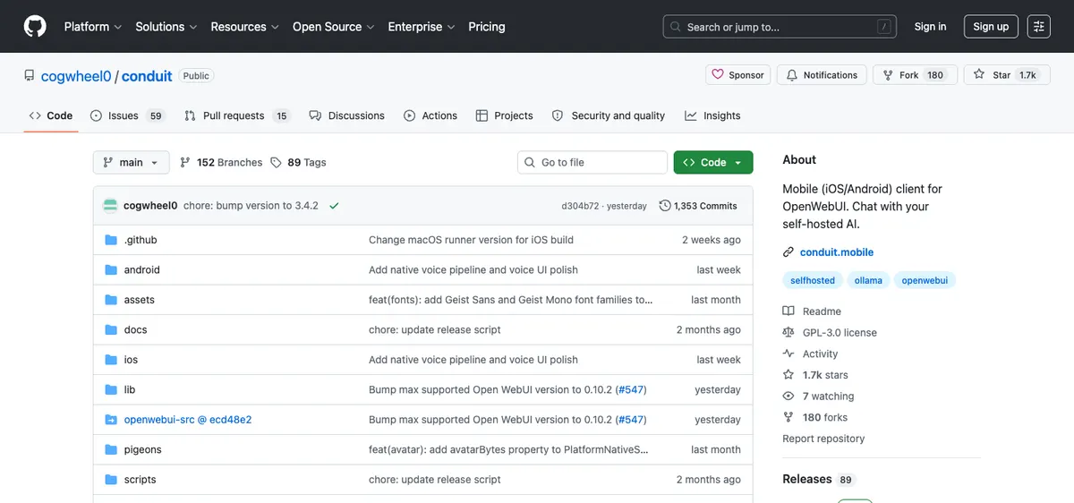 Conduit — product screenshot