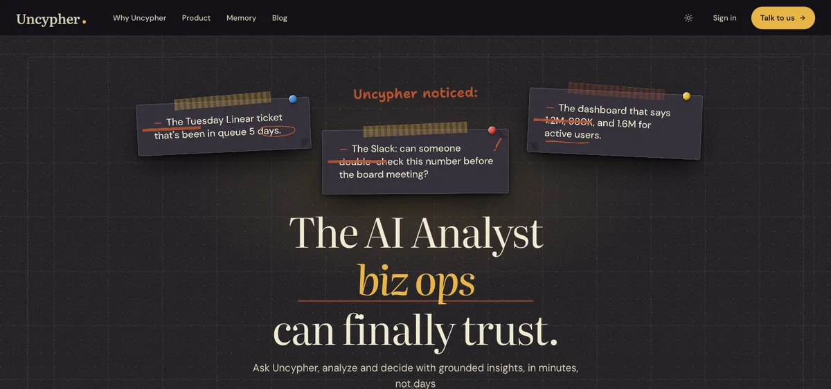 Uncypher — product screenshot